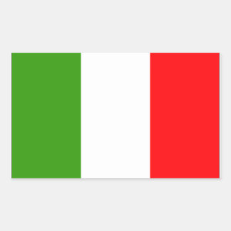 Italiaanse vlag rechthoekige sticker