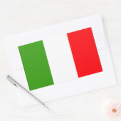 Italiaanse vlag rechthoekige sticker (Envelop)