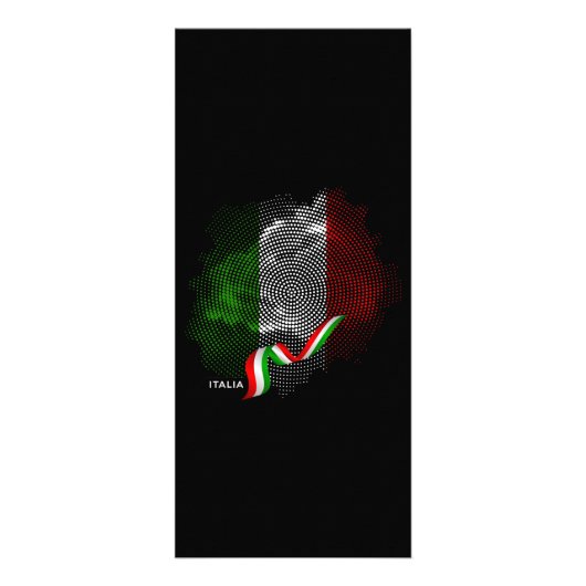 Italiaanse vlag reclamekaart (Voorkant)
