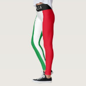 Italiaanse vlag Red White Green Italië Vrouwen Leggings (Links)