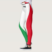 Italiaanse vlag Red White Green Italië Vrouwen Leggings (Links)