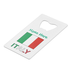 Italiaanse Vlag Republiek Dag Trots Persoonlijk Ca Creditkaart Flessenopener