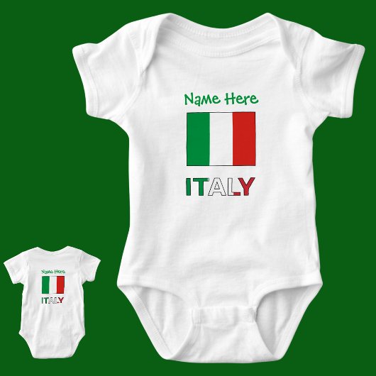 Italiaanse Vlag Republiek Dag Trots Persoonlijk Ca Romper