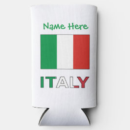 Italiaanse Vlag Republiek Dag Trots Persoonlijk Ca Seltzer Blikjeskoeler