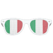 Italiaanse vlag retro zonnebril (Voorkant)