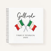 Italiaanse vlag reünie notitieboek (Voorkant)