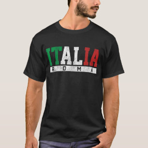 Italiaanse vlag Roma Italië Souvenir Gift T-shirt