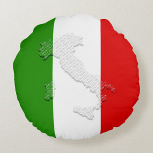 Italiaanse vlag rond kussen