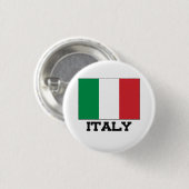 Italiaanse vlag ronde button 3,2 cm (Voorkant /achterkant)