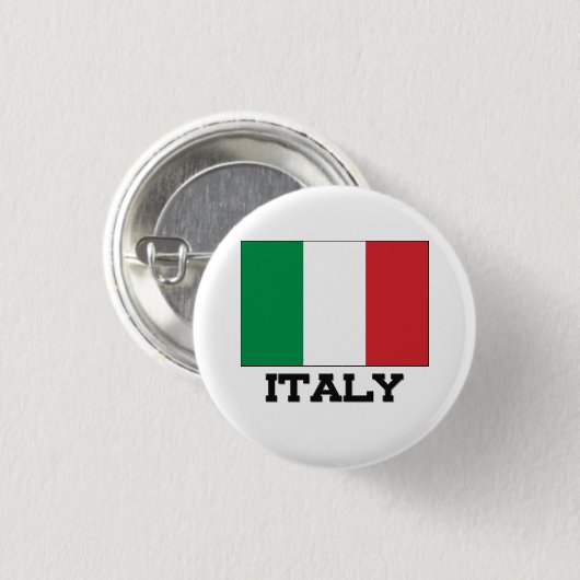 Italiaanse vlag ronde button 3,2 cm (Voorkant /achterkant)