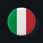 Italiaanse vlag ronde button 3,2 cm<br><div class="desc">wereldwijde vlaggenproducten - Je kunt je eigen tekst toevoegen.</div>