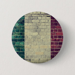  Italiaanse vlag Ronde Button 5,7 Cm