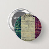 Italiaanse vlag Ronde Button 5,7 Cm (Voorkant /achterkant)