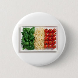 Italiaanse vlag ronde button 5,7 cm