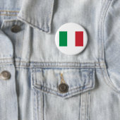 Italiaanse vlag ronde button 5,7 cm (In situ)