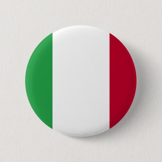 ITALIAANSE VLAG RONDE BUTTON 5,7 CM (Voorkant)
