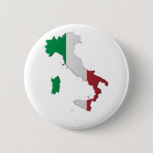 Italiaanse vlag ronde button 5,7 cm (Voorkant)