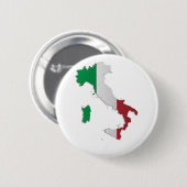 Italiaanse vlag ronde button 5,7 cm (Voorkant /achterkant)