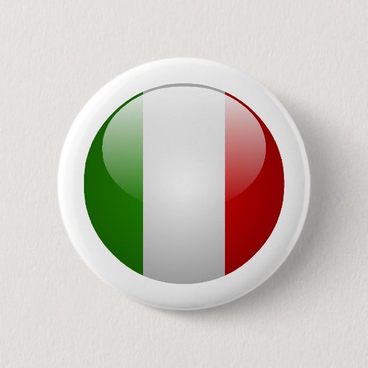 Italiaanse vlag ronde button 5,7 cm (Voorkant)