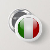Italiaanse vlag ronde button 5,7 cm (Voorkant /achterkant)