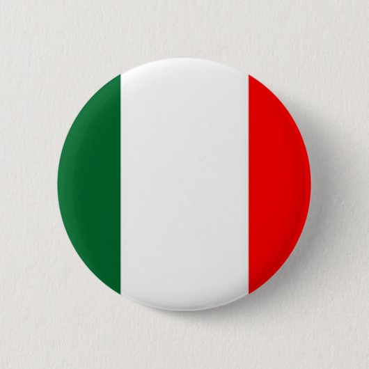 italiaanse vlag ronde button 5,7 cm (Voorkant)