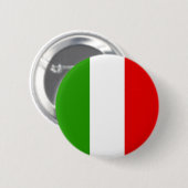 Italiaanse vlag ronde button 5,7 cm (Voorkant /achterkant)