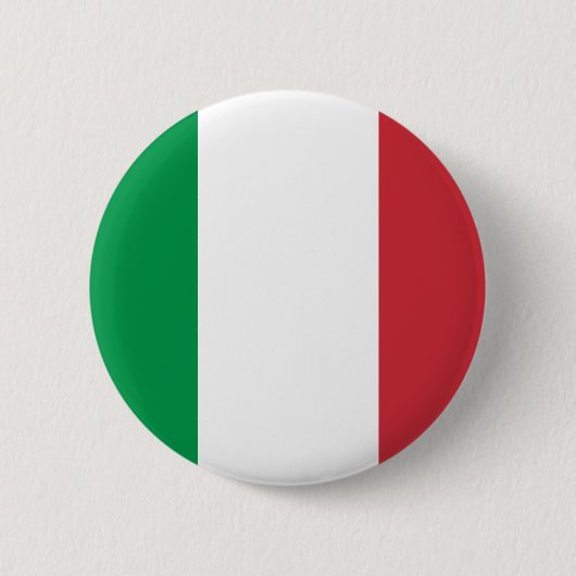 Italiaanse vlag ronde button 5,7 cm (Voorkant)