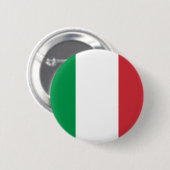 Italiaanse vlag ronde button 5,7 cm (Voorkant /achterkant)