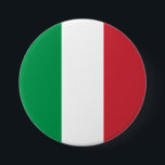 Italiaanse vlag ronde button 7,6 cm<br><div class="desc">Italiaanse vlag</div>