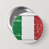 Italiaanse vlag Ronde Button 7,6 Cm (Voorkant /achterkant)