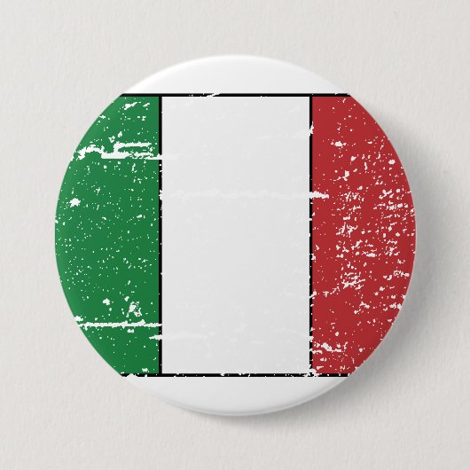 Italiaanse vlag Ronde Button 7,6 Cm (Voorkant)
