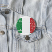 Italiaanse vlag Ronde Button 7,6 Cm (In situ)