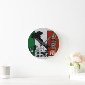 Italiaanse vlag ronde klok (Huis)
