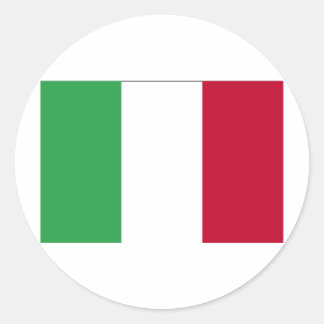 ITALIAANSE VLAG RONDE STICKER