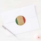  Italiaanse vlag Ronde Sticker (Envelop)