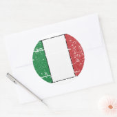  Italiaanse vlag Ronde Sticker (Envelop)