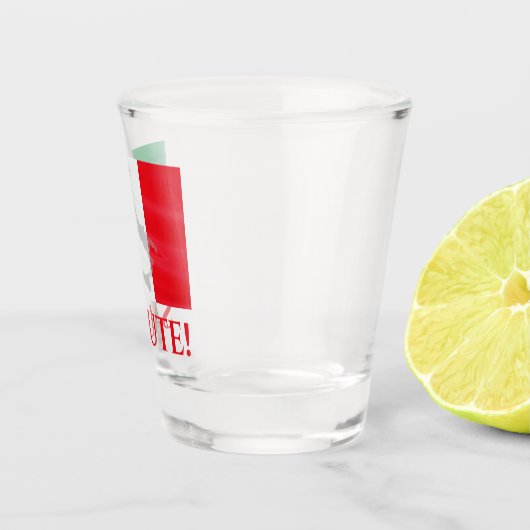 Italiaanse vlag Salute Cheers Shot Glas (Rechts)