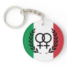 Italiaanse vlag Sapphisch acryl Symbool 