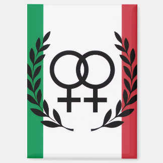 Italiaanse vlag sapphische trots symbool rechthoek magneet