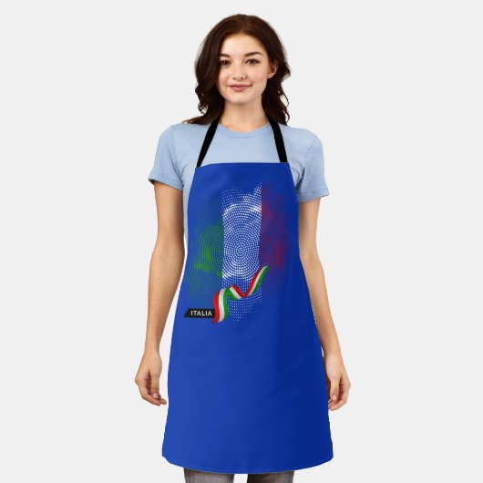 Italiaanse vlag schort (Gedragen)