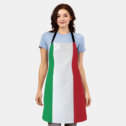 Italiaanse vlag schort (Gedragen)