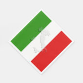 Italiaanse vlag servet (Hoek)