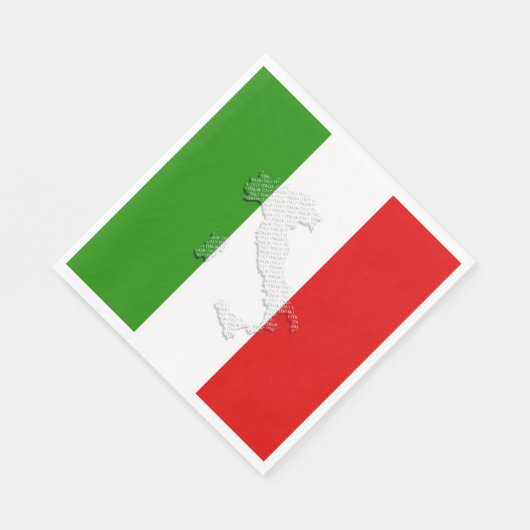Italiaanse vlag servet (Hoek)