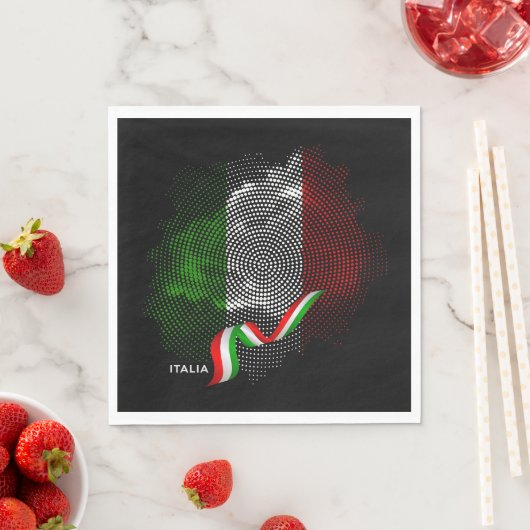 Italiaanse vlag servet (Insitu)