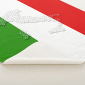 Italiaanse vlag sherpa deken (3/4)