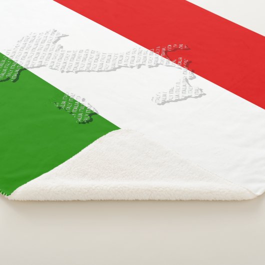 Italiaanse vlag sherpa deken (3/4)