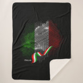 Italiaanse vlag sherpa deken (Voorkant)