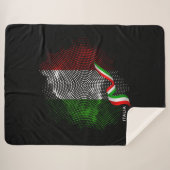 Italiaanse vlag sherpa deken (Voorkant (horizontaal))