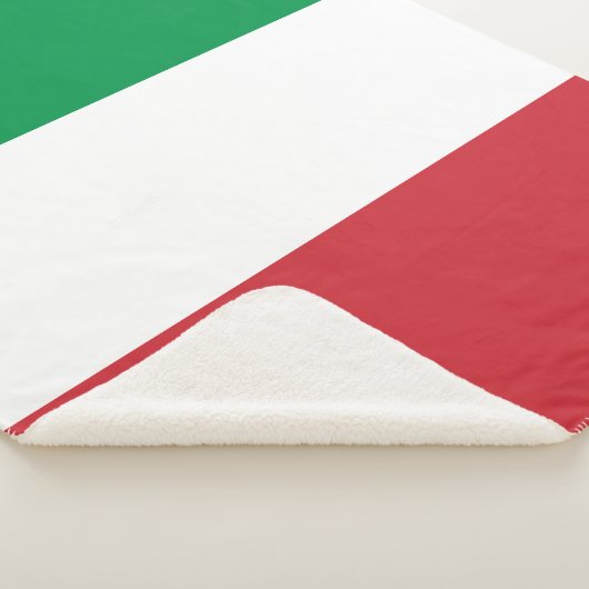 Italiaanse vlag sherpa deken (3/4)
