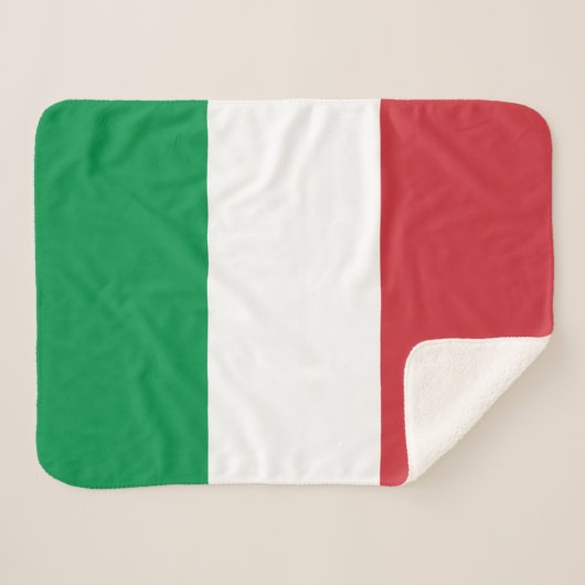 Italiaanse vlag sherpa deken (Voorkant (horizontaal))